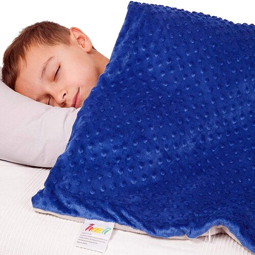5 Lbs Kids Weighted Blanket, blue