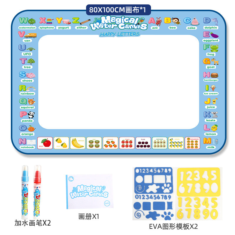 Cloth Toy Clear Water Painting Drawing Board Magic Color Graffiti Blanket Water Picture Book