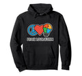 Peace Love Autism Awareness Autistic Hoodie - Novelty Apparel Men Women
