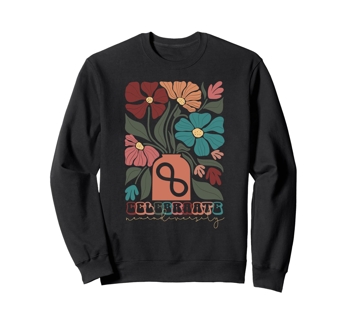 Autism Neurodiversity Infinity Sweatshirt - Novelty Apparel Unisex