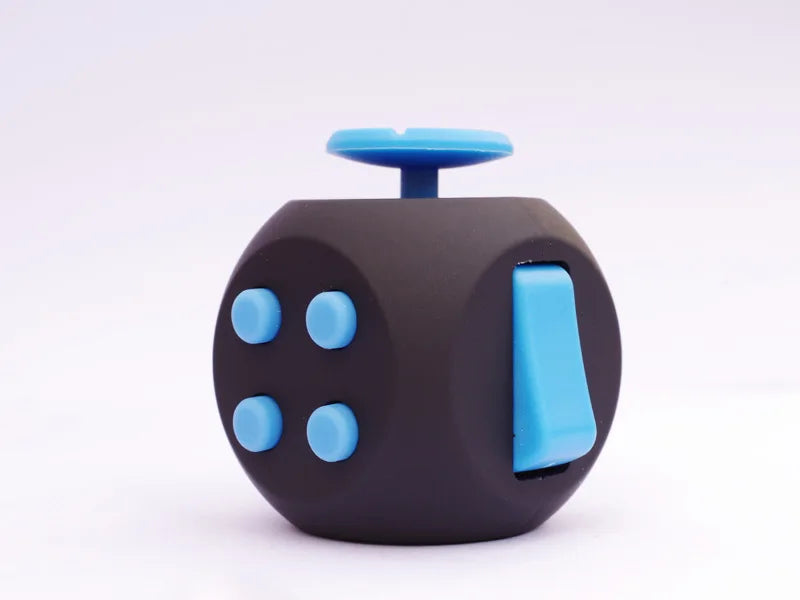 12 Sides Fidget Cube | Anti Stress Sensory Toy for Focus and Calm