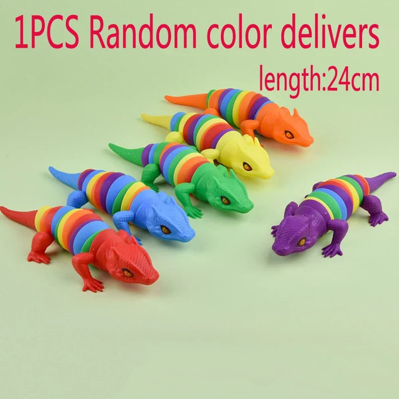 2025 New Fidget Slug Toy | 3D Colorful Sensory Decompression Toy for Kids and Adults