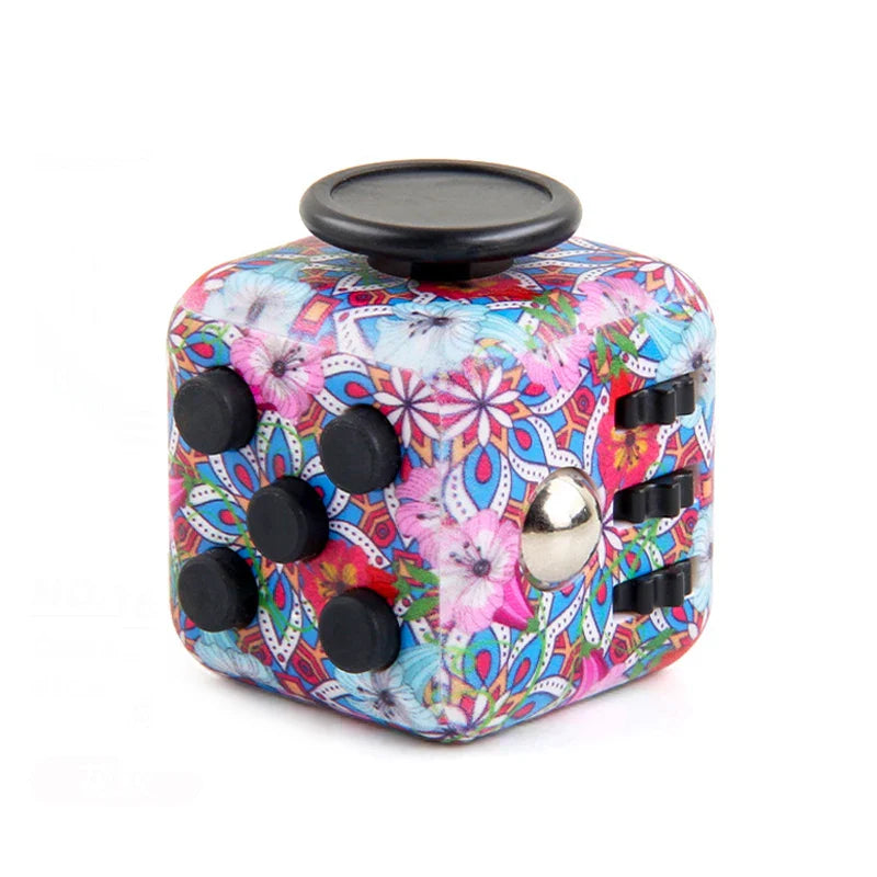 6/12 Sides Rainbow Fidget Cube | Decompression Sensory Toy for Anxiety and ADHD