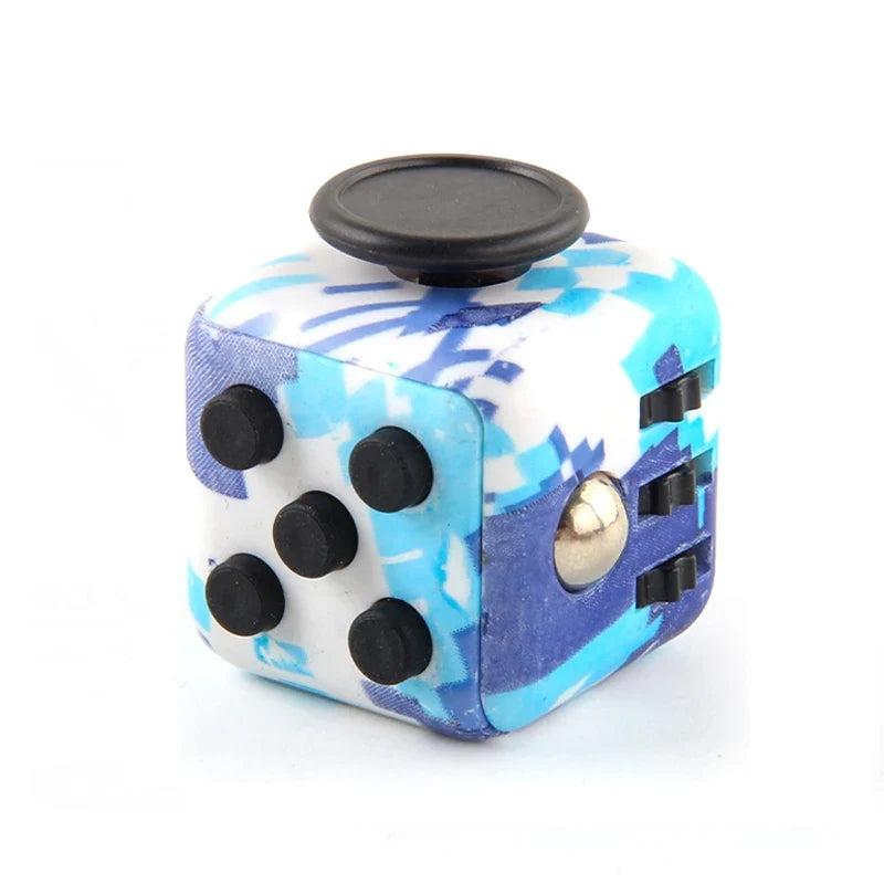6/12 Sides Rainbow Fidget Cube | Decompression Sensory Toy for Anxiety and ADHD