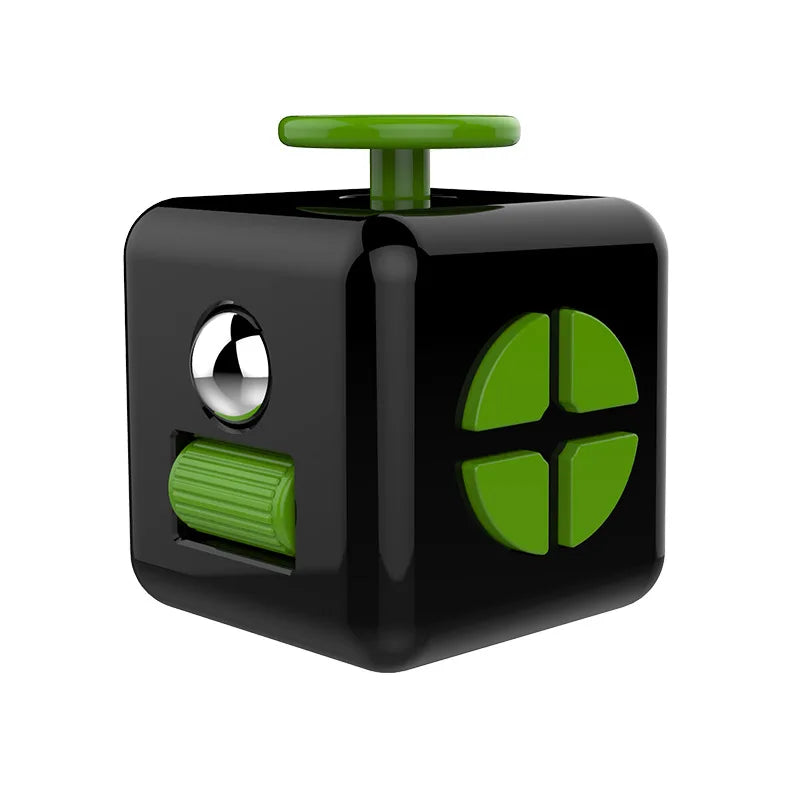 6/12 Sides Rainbow Fidget Cube | Decompression Sensory Toy for Anxiety and ADHD