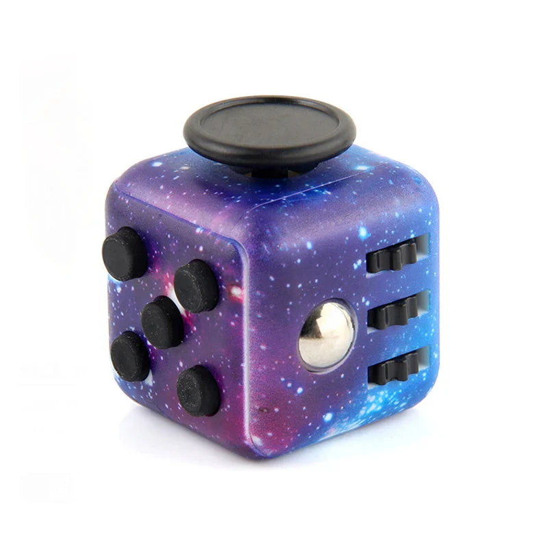 6/12 Sides Rainbow Fidget Cube | Decompression Sensory Toy for Anxiety and ADHD