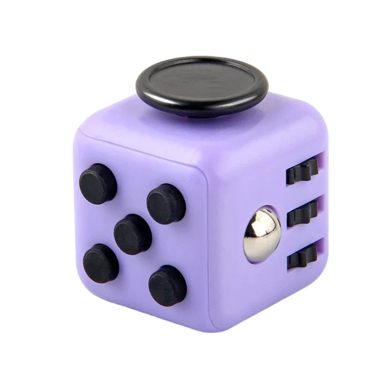 6/12 Sides Rainbow Fidget Cube | Decompression Sensory Toy for Anxiety and ADHD