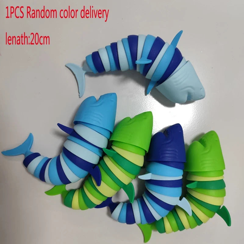 2025 New Fidget Slug Toy | 3D Colorful Sensory Decompression Toy for Kids and Adults