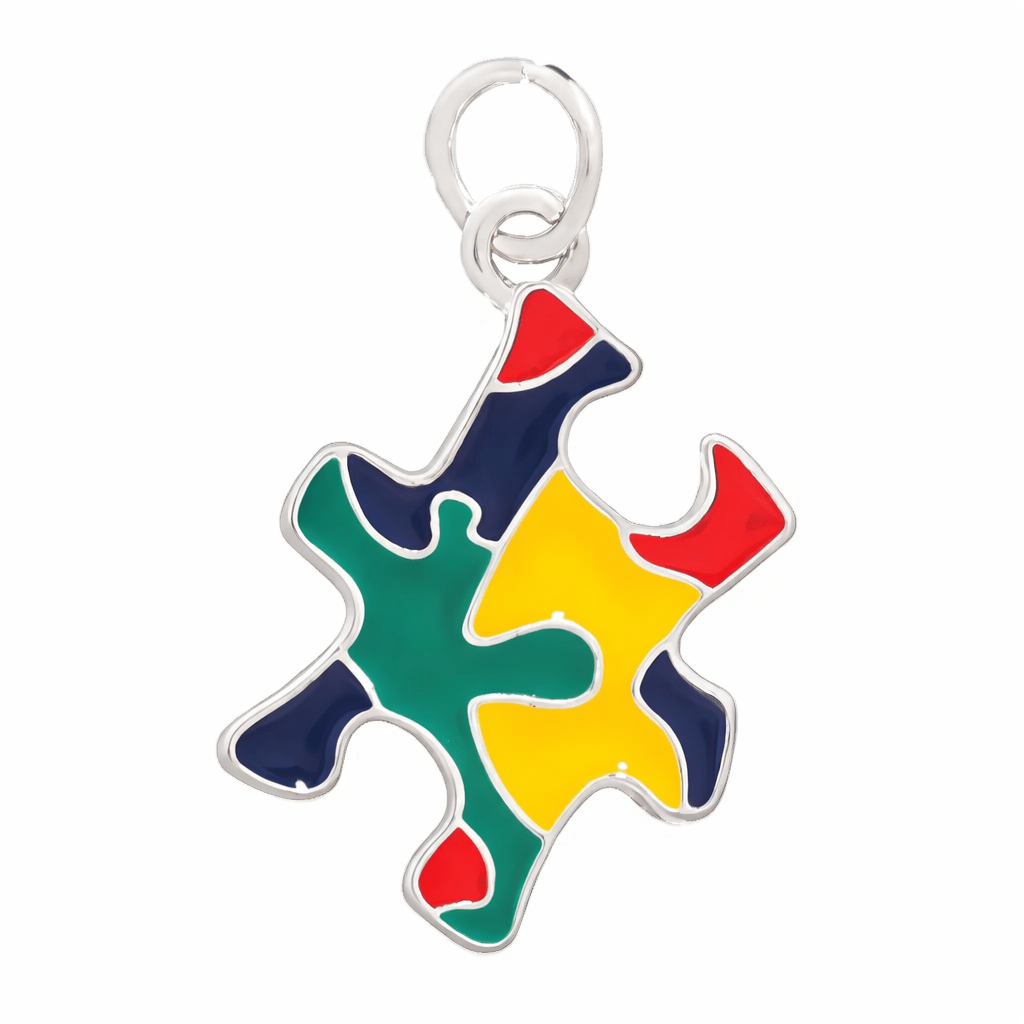 Autism Awareness Colored Puzzle Piece Charms