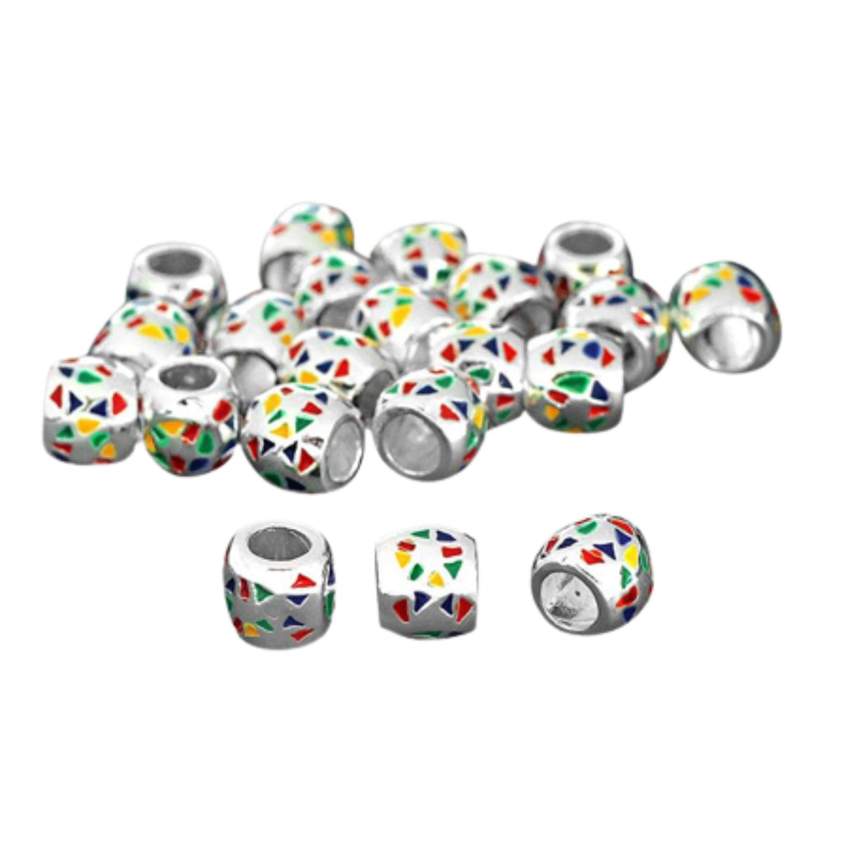 Autism Ribbon Barrel Charms