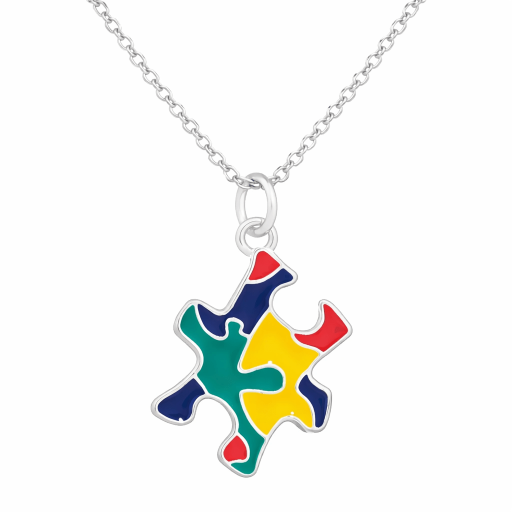 Autism Awareness Colored Puzzle Piece Charms