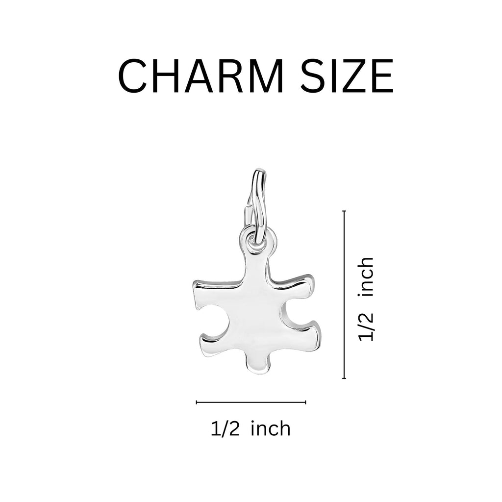Small Puzzle Piece Autism Awareness Retractable Bracelets